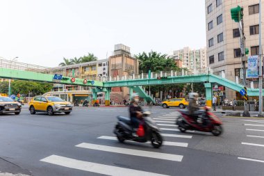 Taipei, Tayvan - 25 Mayıs 2023: Zhongshan ilçesindeki Taipei şehri