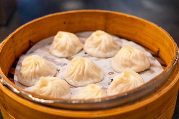 Chinese Style Steamed Soup Bun Restaurant — 스톡 사진