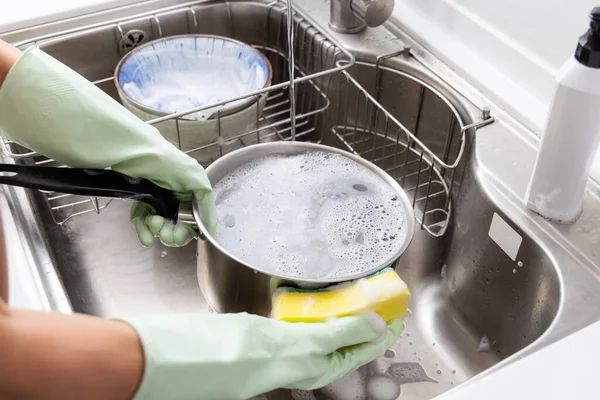 Lavar Louça Cozinha — Fotografia de Stock