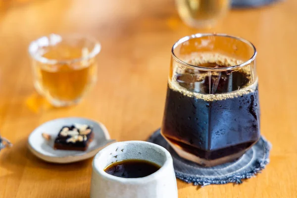 カフェのコーヒーのアイスグラス — ストック写真