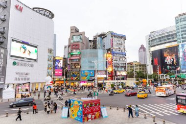 Taipei, Tayvan - 20 Aralık 2022: Tayvan 'ın Ximending ilçesi