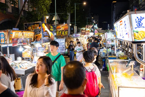 Taipéi Taiwán Mayo 2023 Mercado Nocturno Ningxia Ciudad Taipéi —  Fotos de Stock