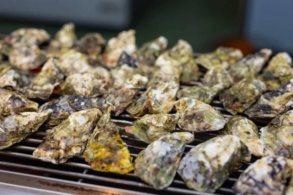 Grill Seafood Oyster Street Market — Stock Photo, Image