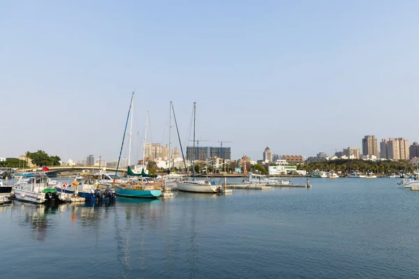 stock image Tainan, Taiwan - 21 February 2023: Tainan yacht club pier