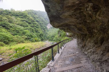 Tayvan 'daki Hualien taroko Gorge Shakadang Yolu