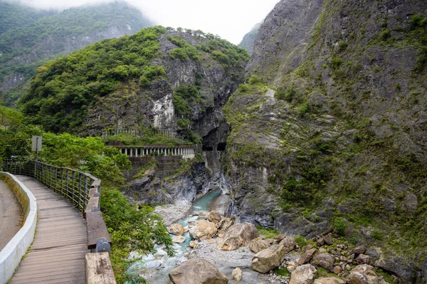 Túrázás Nyomvonal Taroko Nemzeti Park Hualien Tajvan — Stock Fotó