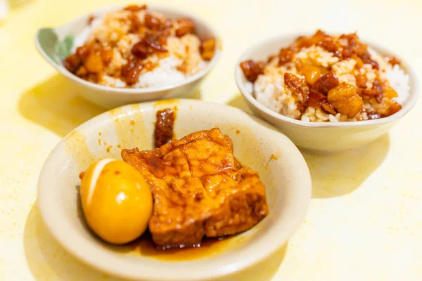 Taiwanese Cuisine Minced Pork Rice — Stock Photo, Image