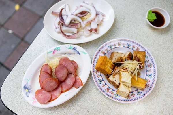 Tchajwanská Kuchyně Jídlo Ulici — Stock fotografie