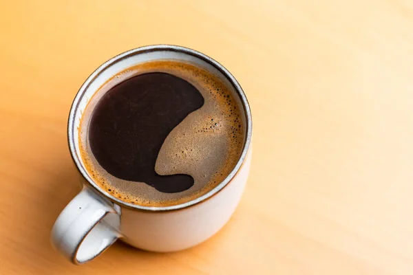 Black Coffee Mug Table — Stock Photo, Image