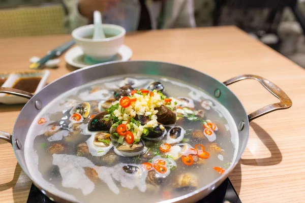 Seafood Hot Pot Clam — ストック写真