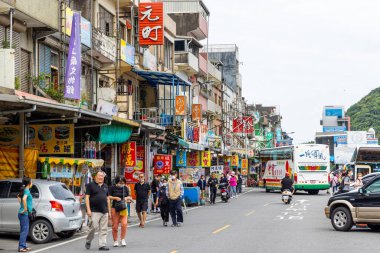 Yilan, Tayvan - 15 Mayıs 2023: Tayvan 'daki Nanfangao Balıkçılık Limanı