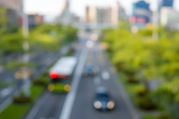 Blur View Taipei City Street — Fotografia de Stock