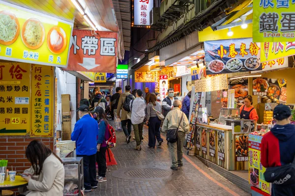Тайвань Марта 2023 Года Уличный Рынок Тамсуи Тайване — стоковое фото