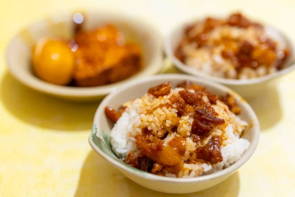 台湾菜碎猪肉饭 — 图库照片