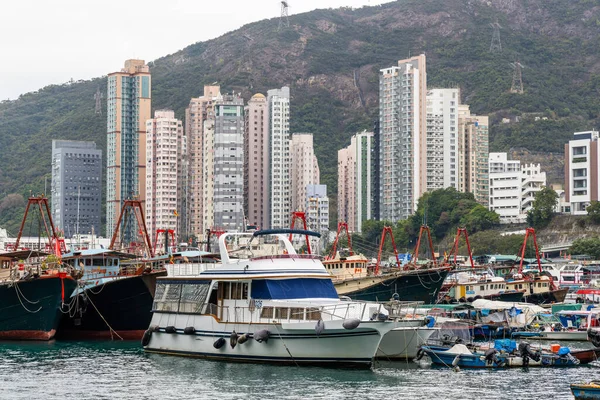 2022年1月31日 香港鸭洲渔港 — 图库照片