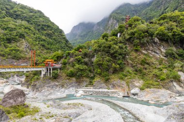 Tayvan Hualien taroko Gorge Nehri