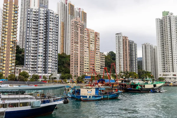 Hong Kong January 2022 Lei Chau Fishing Harbor Hong Kong — Stock Photo, Image
