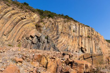 Hong Kong Sai Kung natural hexagonal column