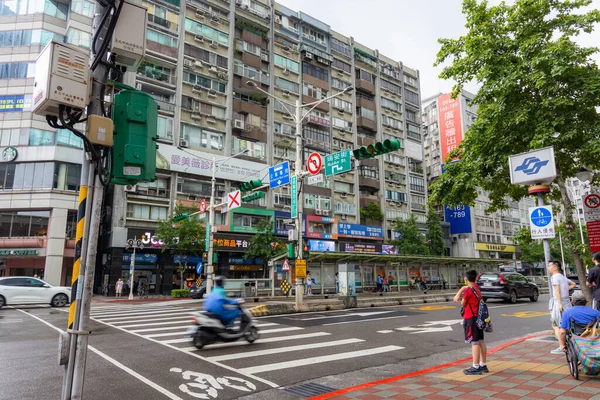 Тайбэй Тайвань Июня 2023 Года Улица Тайбэя — стоковое фото