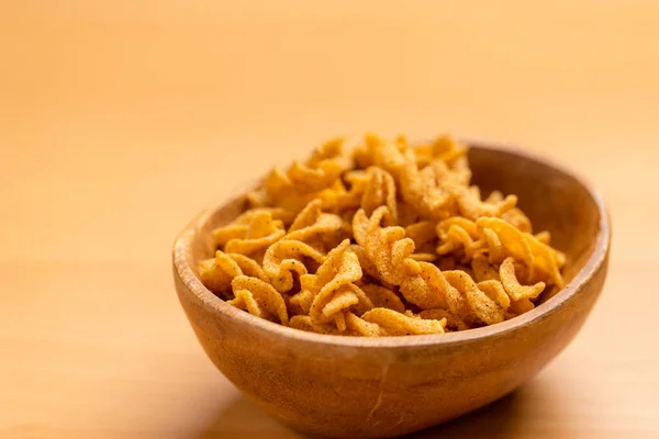 Traditional Snack Crispy Bean Twist Cracker — Stock Photo, Image