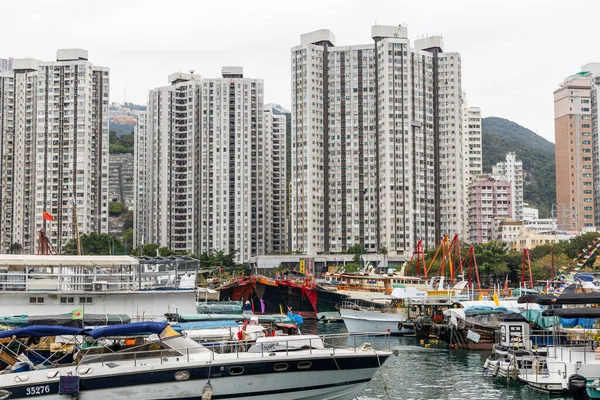 Hongkong Januari 2022 Vissershaven Lei Chau Hongkong — Stockfoto