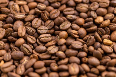 Kavrulmuş kahve çekirdeği deseni.