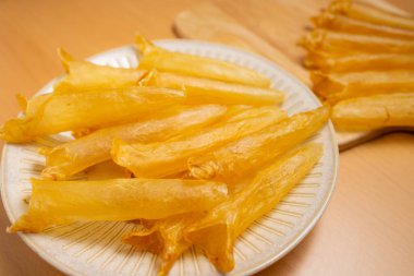 Dried fish maw traditional chinese food