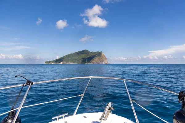 Jacht Hoofd Naar Het Guishan Island Yilan Van Taiwan — Stockfoto