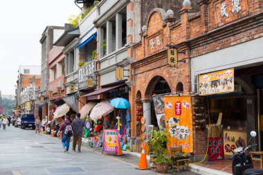 Taoyuan, Tayvan - 04 Mart 2023: Taoyuan şehrinde Daxi Old Street