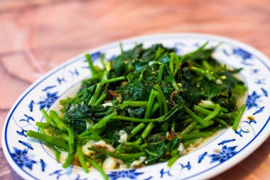 Asya mutfağı sebze kızartması