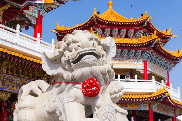 Stone Lion Traditional Chinese Temple — Stock Photo, Image