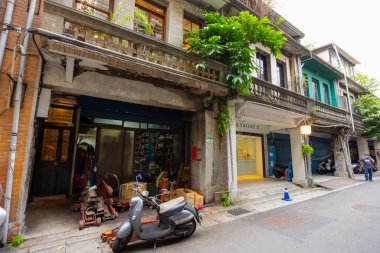 Tayvan - 18 Nisan 2023: Taipei City Caddesi Chifeng Sokağı