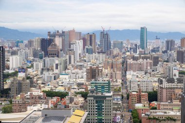 Taichung, Tayvan - 24 Ekim 2022: Taichung şehrinin en iyi manzarası