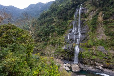 Beautiful waterfall mountain in Wulai of Taiwan