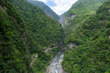 Tayvan Hualien taroko Gorge Nehri