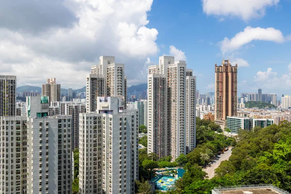 Hong Kong Juin 2023 Hong Kong Immobilier Dans District Wong — Photo