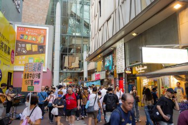 Hong Kong - 9 Haziran 2023: Hong Kong Mong Kok bölgesi