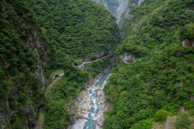 Taroko Milli Parkı ve Tayvan 'ın Hualien bölgesindeki Taroko Boğazı