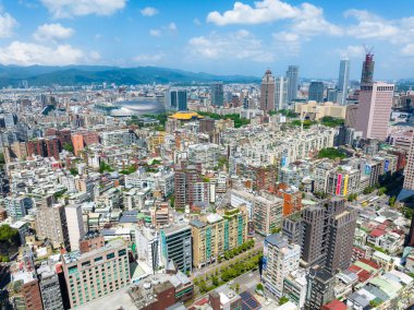 Taipei, Tayvan - 28 Eylül 2023: Taipei şehri 