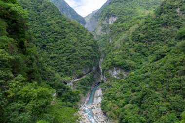 Tayvan Taroko Ulusal Parkı manzarası
