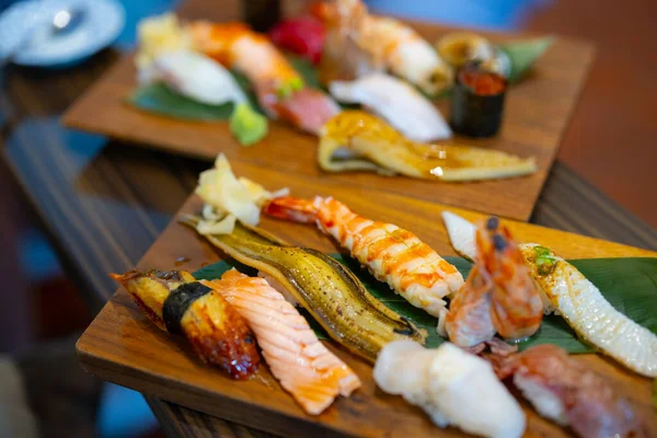 Sushi Set Japanese Restaurant — Stockfoto
