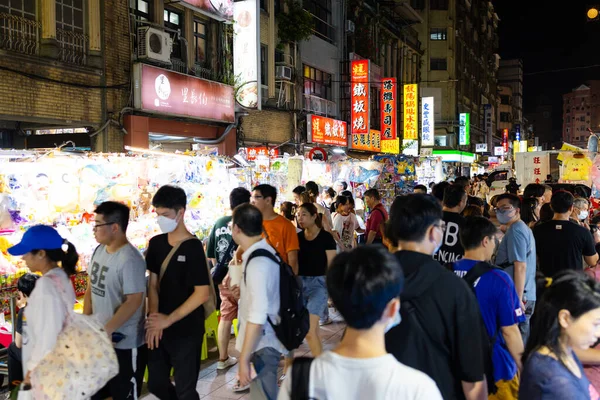 Taipei Taiwán Julio 2023 Ningxia Road Night Market Taipei City —  Fotos de Stock