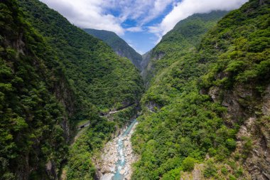 Taroko Milli Parkı ve Tayvan 'ın Hualien bölgesindeki Taroko Boğazı