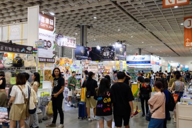 Taipei, Tayvan - 12 Temmuz 2023: The Pet Show için Taipei Nangang sergi merkezi