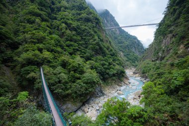 Tayvan 'daki Hualien taroko Gorge Liwu nehri