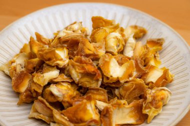 Çin yemeği malzemesi kuru deniz kabuğu.