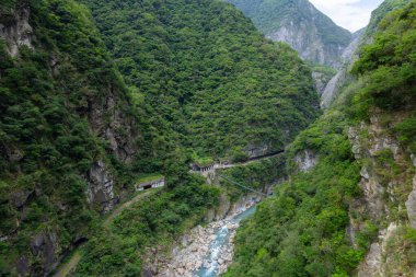 Tayvan Hualien taroko Gorge Nehri