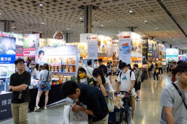 Taipei, Tayvan - 12 Temmuz 2023: The Pet Show için Taipei Nangang sergi merkezi