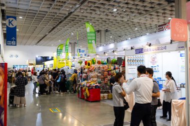 Taipei, Tayvan - 12 Temmuz 2023: The Pet Show için Taipei Nangang sergi merkezi