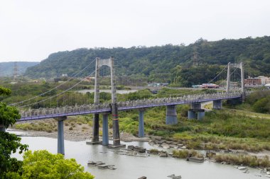 Taoyuan, Tayvan - 04 Mart 2023: Tayvan 'daki Daxi Köprüsü